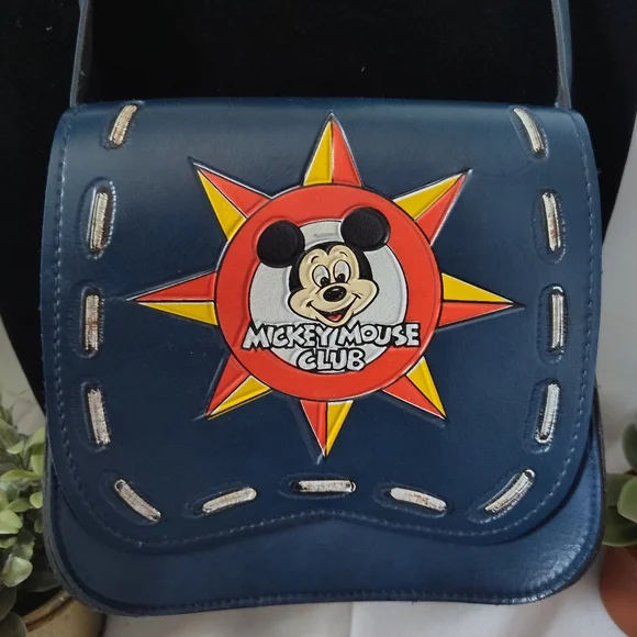 🏰Vintage Walt Disney Productions Faux Leather Mickey Mouse Club Child's Purse - Picture 3 of 15